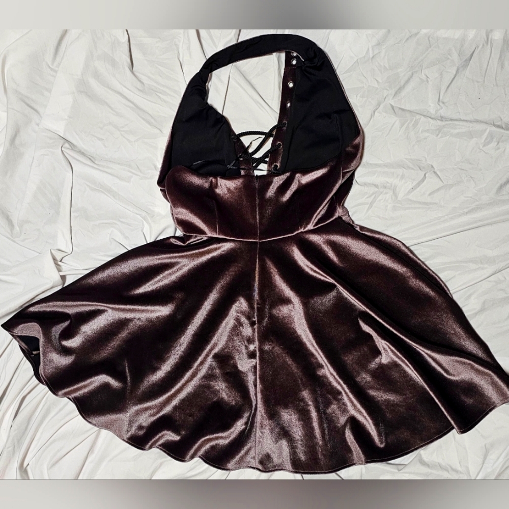 Romeo and Juliet Couture Halter Skater Flare Dress